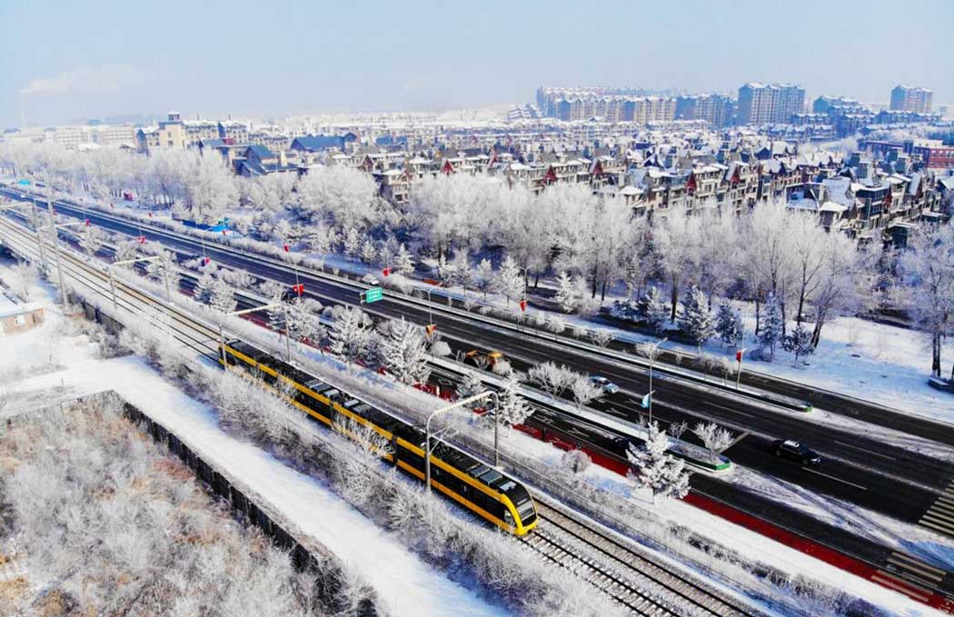 Changchun con la neve