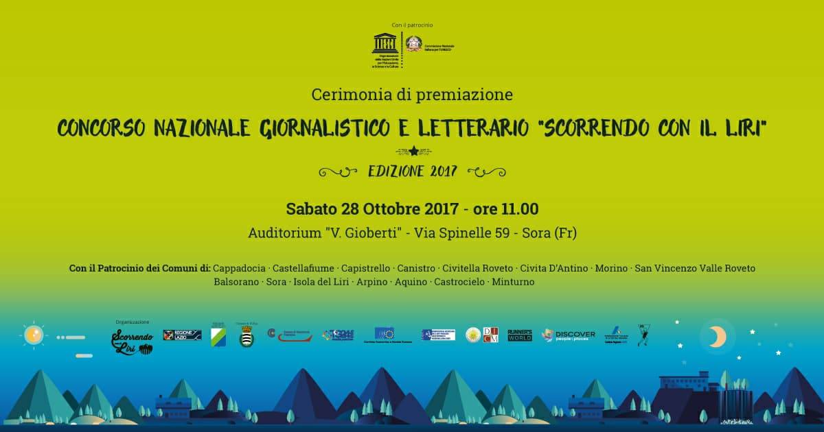 28 ott - Award Cerimonia di premiazione per il contest "Scorrendo con il Liri"
