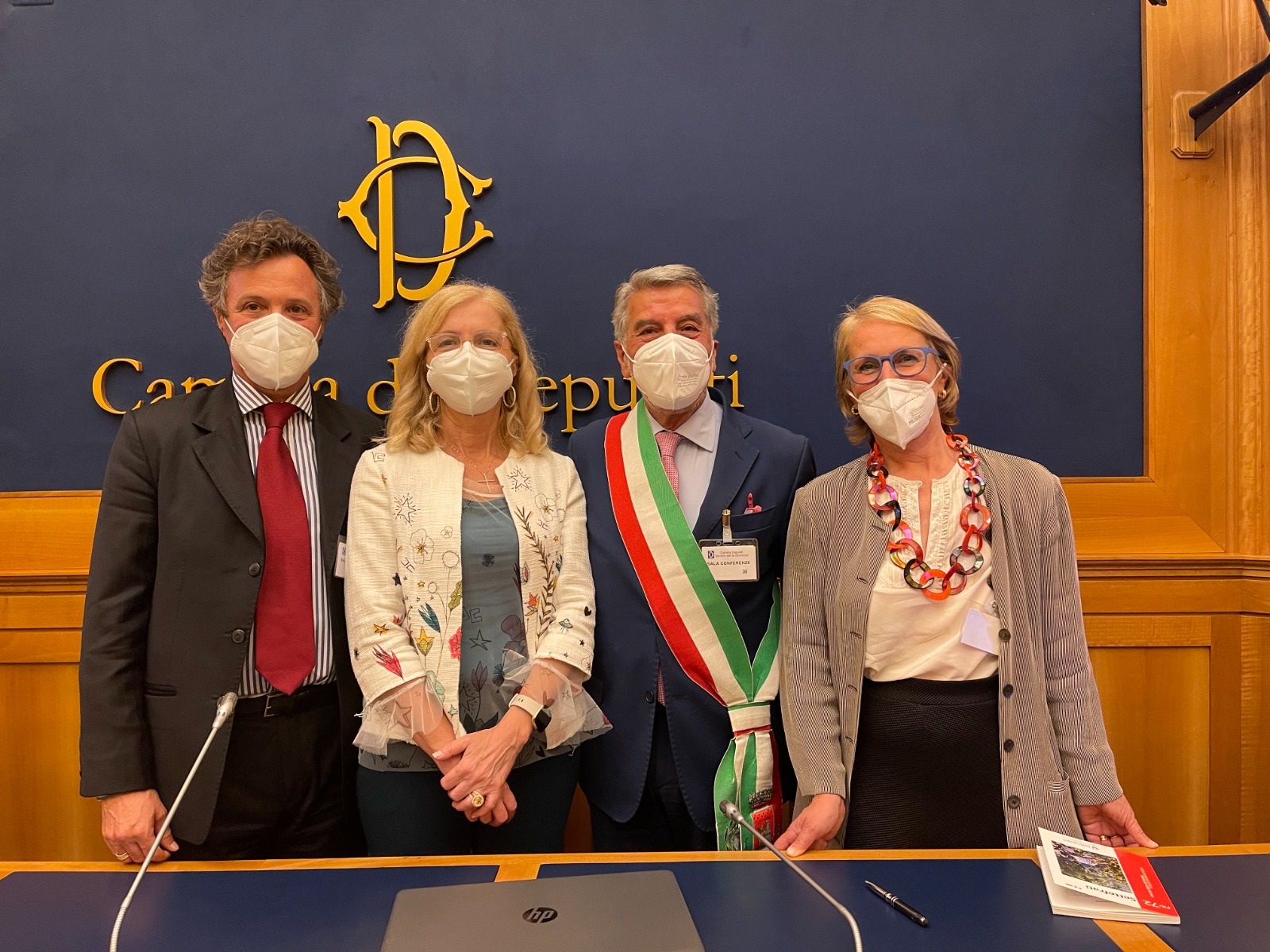 Felicita Back Home arrives at the Italian Parliament.