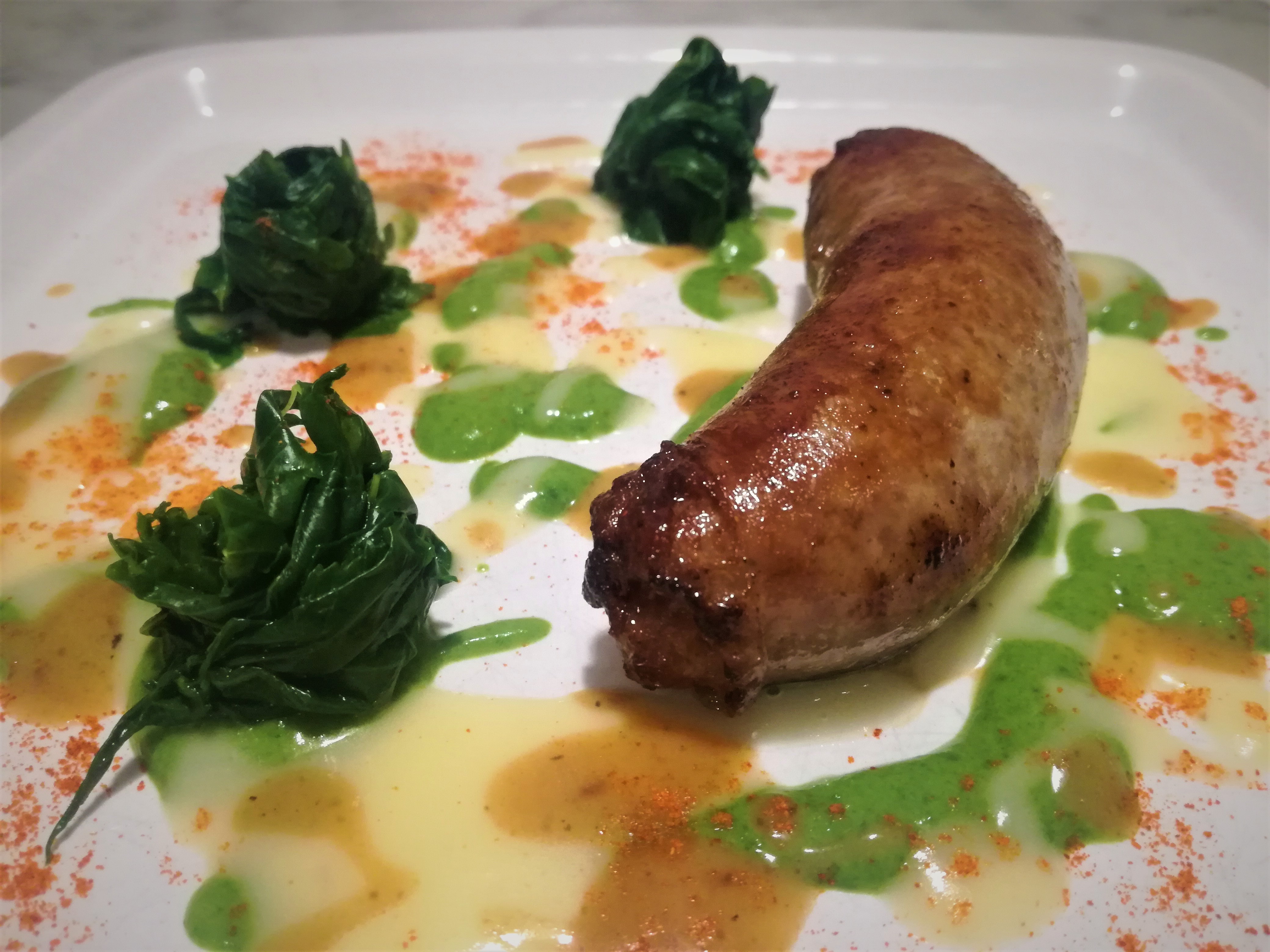 Sausage and Broccoletti: Coriander sausage from Monte San Biagio and chiacchietegli broccoli from Priverno