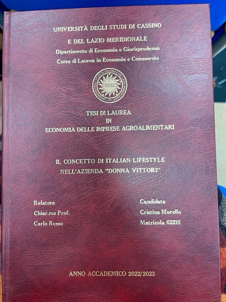 Cassino Tesi di Laurea su Donna Vittori