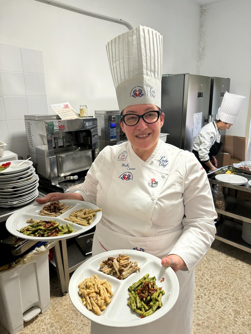 La Lady  Chef Mirella Frosinone Unicas Presentazione del Turismo del Grano e della Pasta 