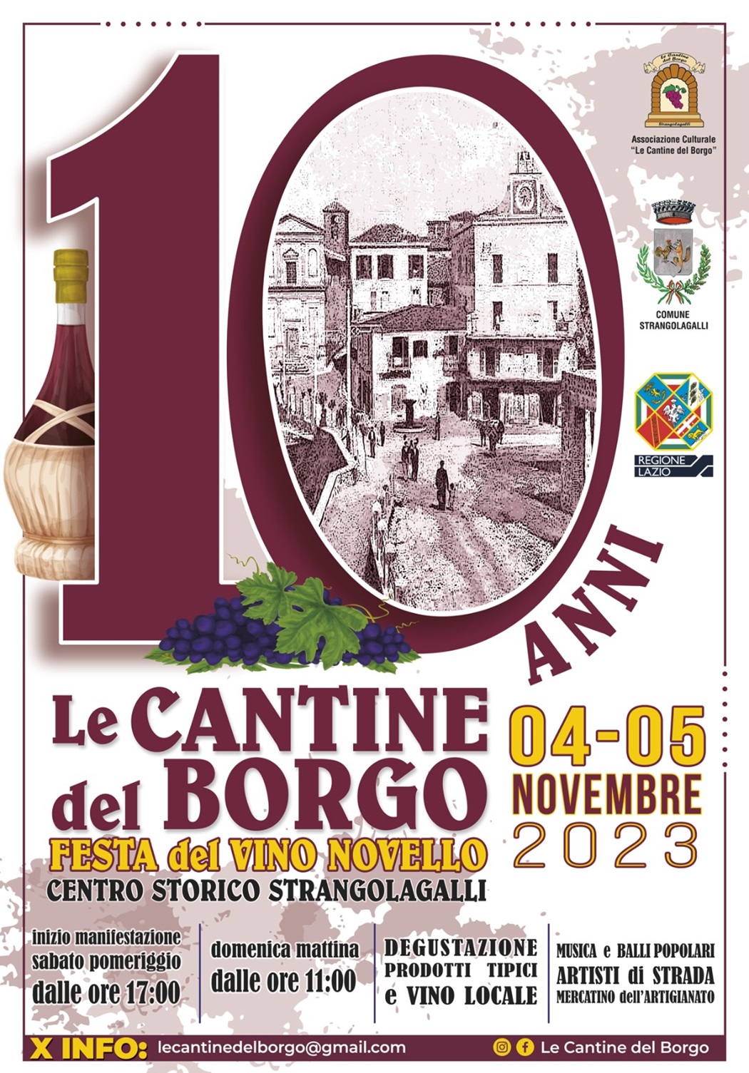 Poster 2023 of the Cantine del Borgo
