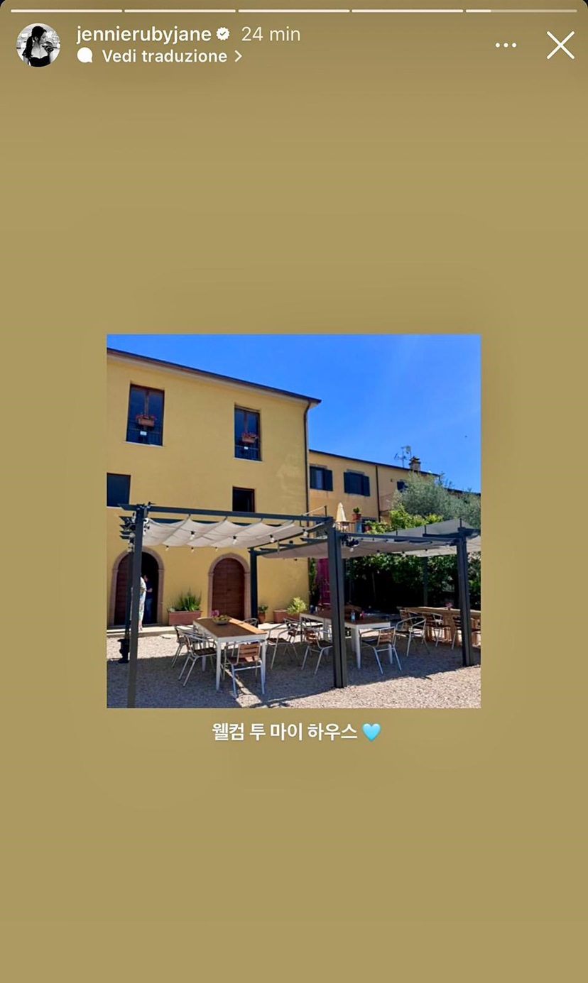 Jennie delle BlackPink a Paliano presso Donna Vittori - Borgo Agricolo