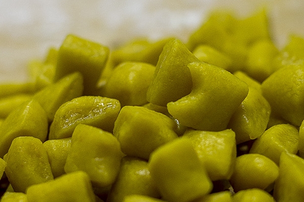 Gnocchi alla curcuma Locanda degli Angeli Paliano