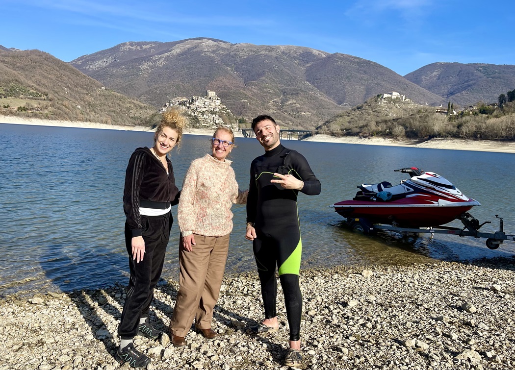 Mattia Lancia e Carlotta con Claudia Bettiol