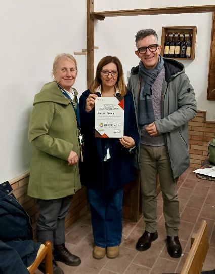 consegna dei diplomi ad Affile per il corso di avvicinamento al vino