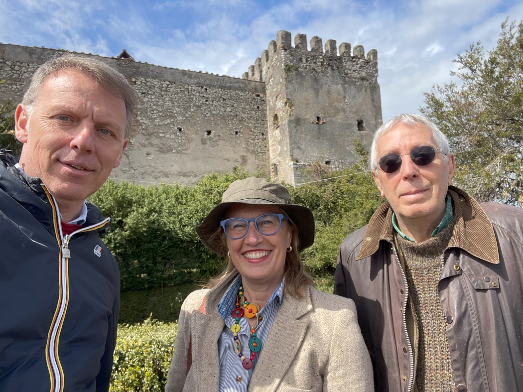 Mayor of Ciciliano and Valerio Calvi and Claudia Bettiol