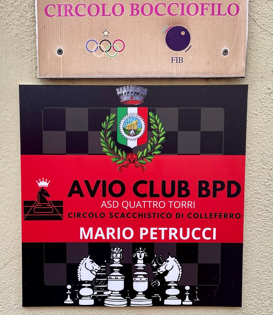 Colleferro, inauguration of the new chess club