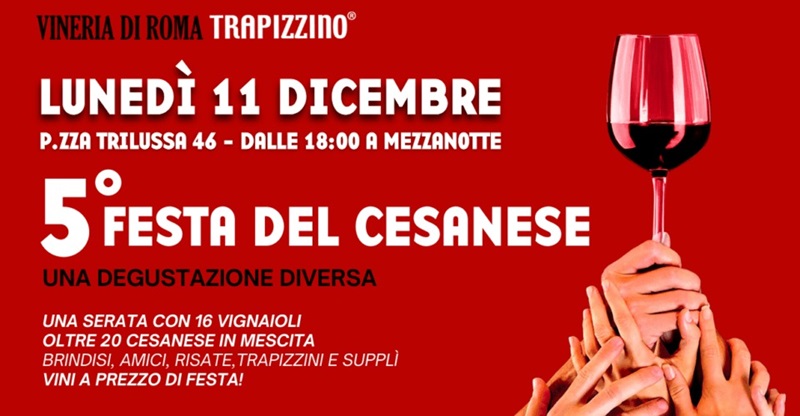 Cesanese Festival in Trastevere, finally the wine of the Romans in the foreground