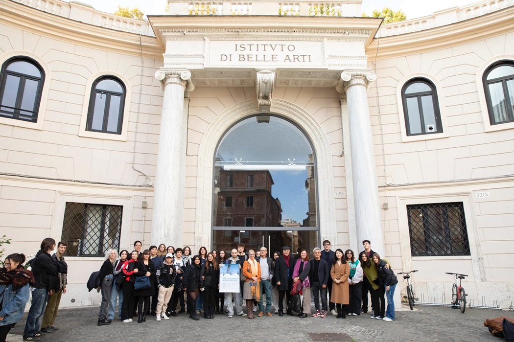 The Korean artist 'Park Eun Sun', at the Academy of Fine Arts in Rome