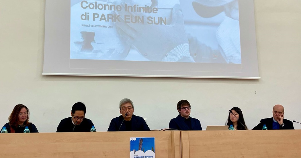 The Korean artist 'Park Eun Sun', at the Academy of Fine Arts in Rome