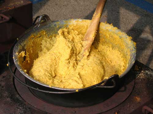 Rocca Priora, Polenta Refettata with mushrooms or broccoli