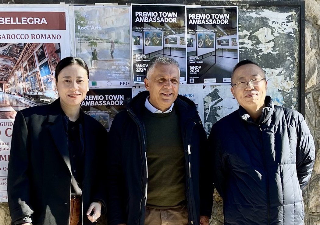 Town Ambassador Award for 4 Chinese artists in Rocca Santo Stefano