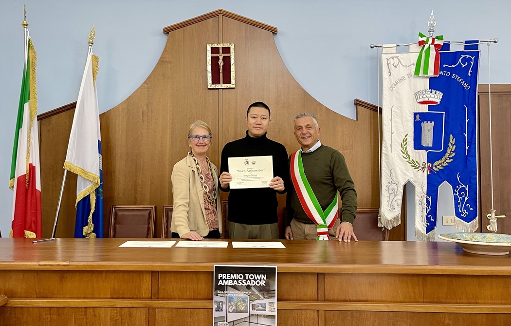 Town Ambassador Award for 4 Chinese artists in Rocca Santo Stefano