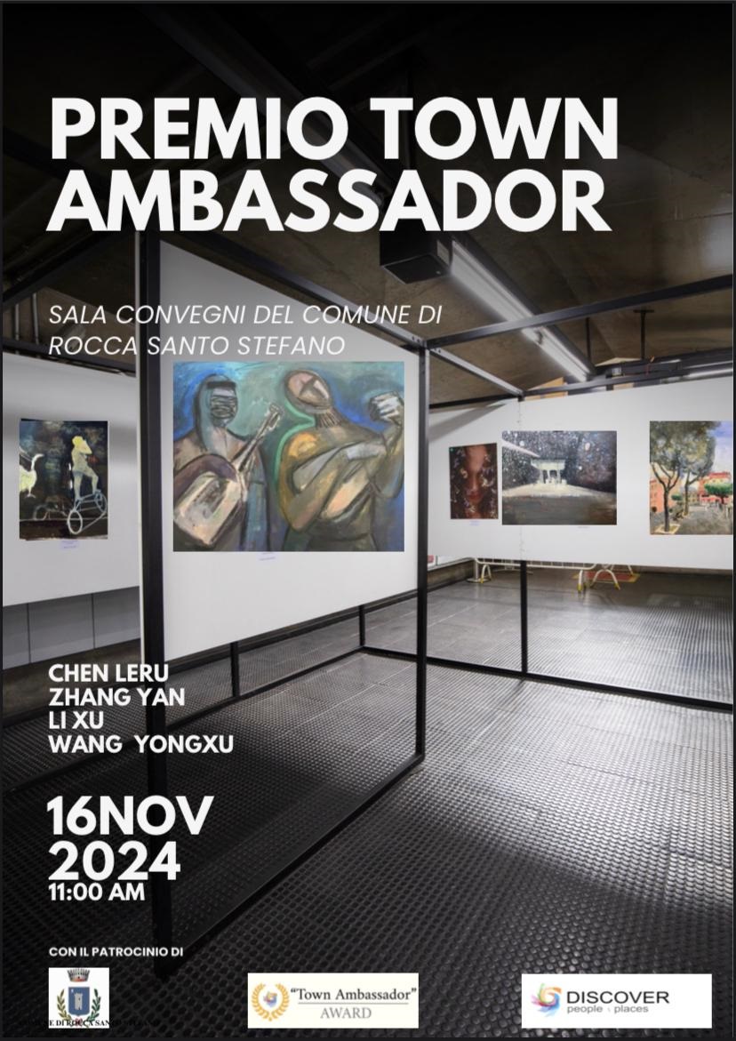 Town Ambassador Award for 4 Chinese artists in Rocca Santo Stefano