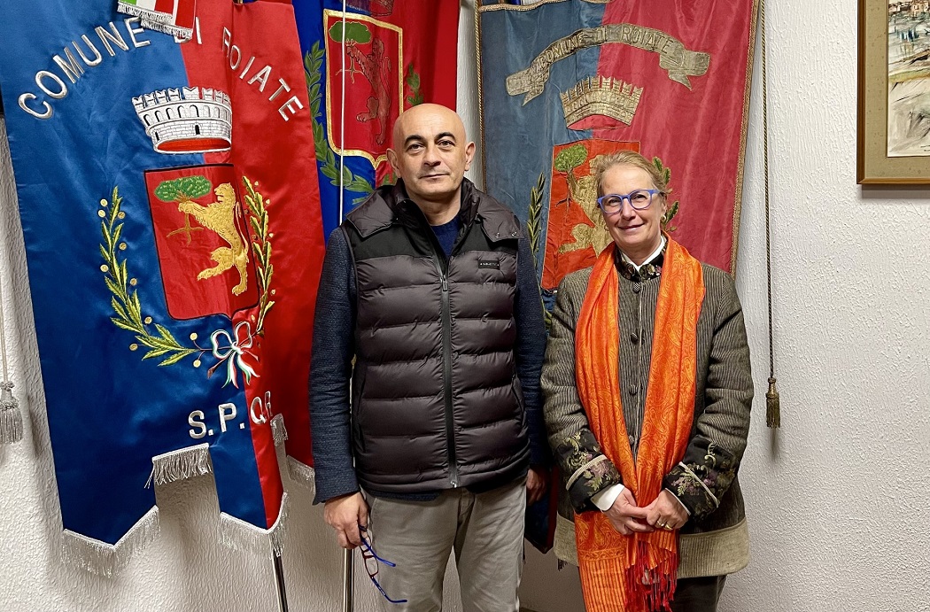 Sindaco di Roiate Antonio Proietti e Claudia Bettiol 