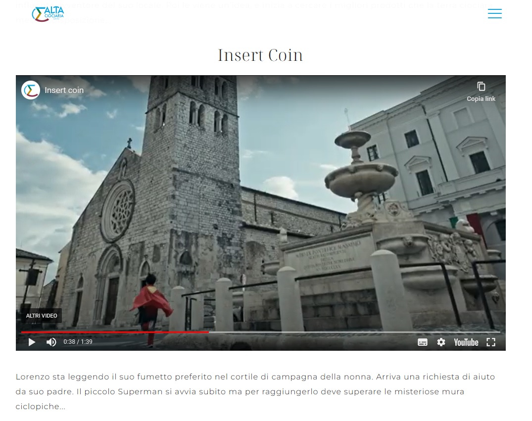 video di promozione dell'alta Ciociaria