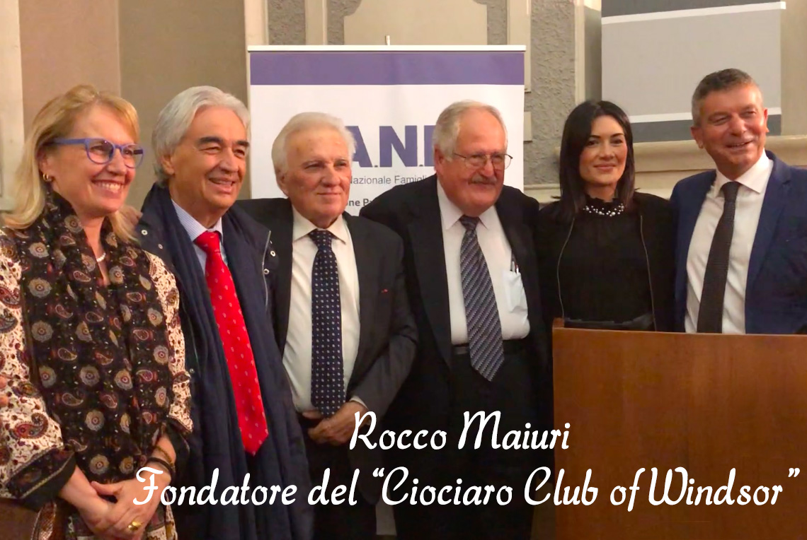 Incontro con Rocco Maiuri fondatore del Ciociaro Club di Windsor