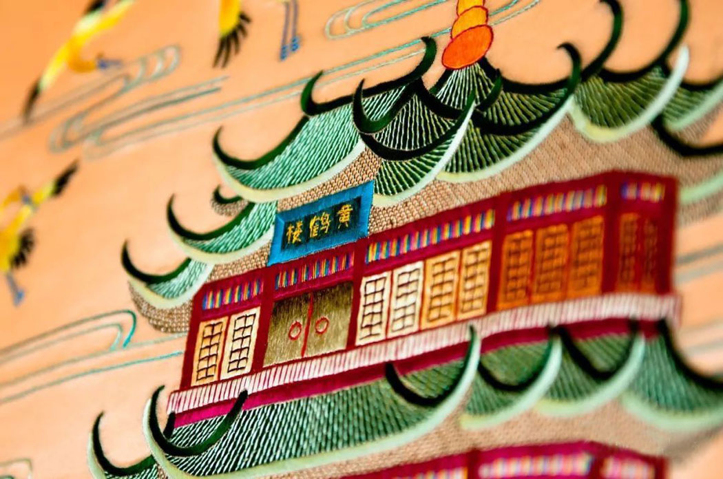 Spirito di Wuhan cucito nel ricamo Han