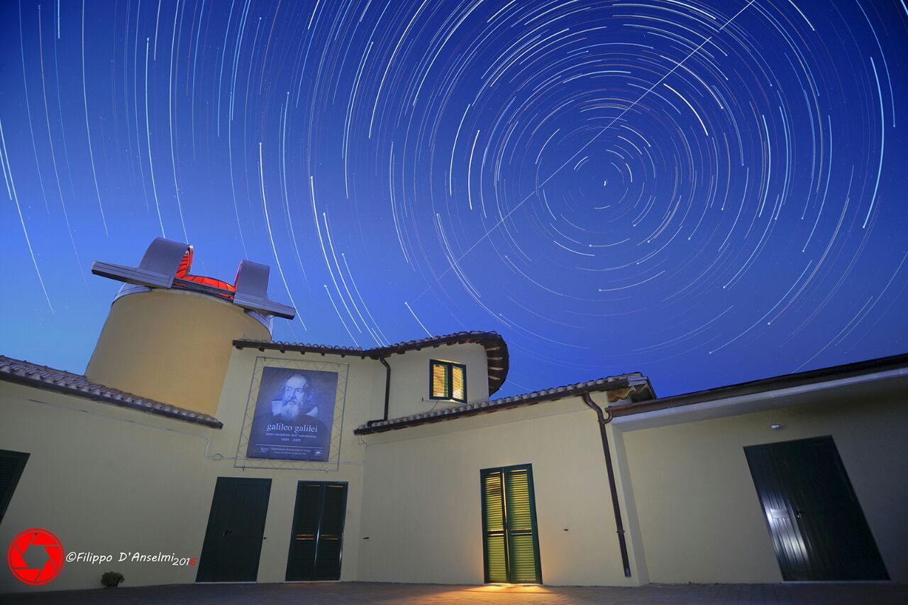 Osservatorio astronomico di Gorga rotazione terrestre con passaggio iss con la cristoforetti a bordo