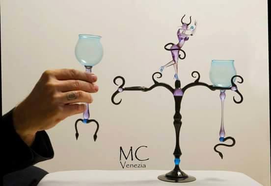 Raffinati Calici scolpiti da Massimiliano Caldarone