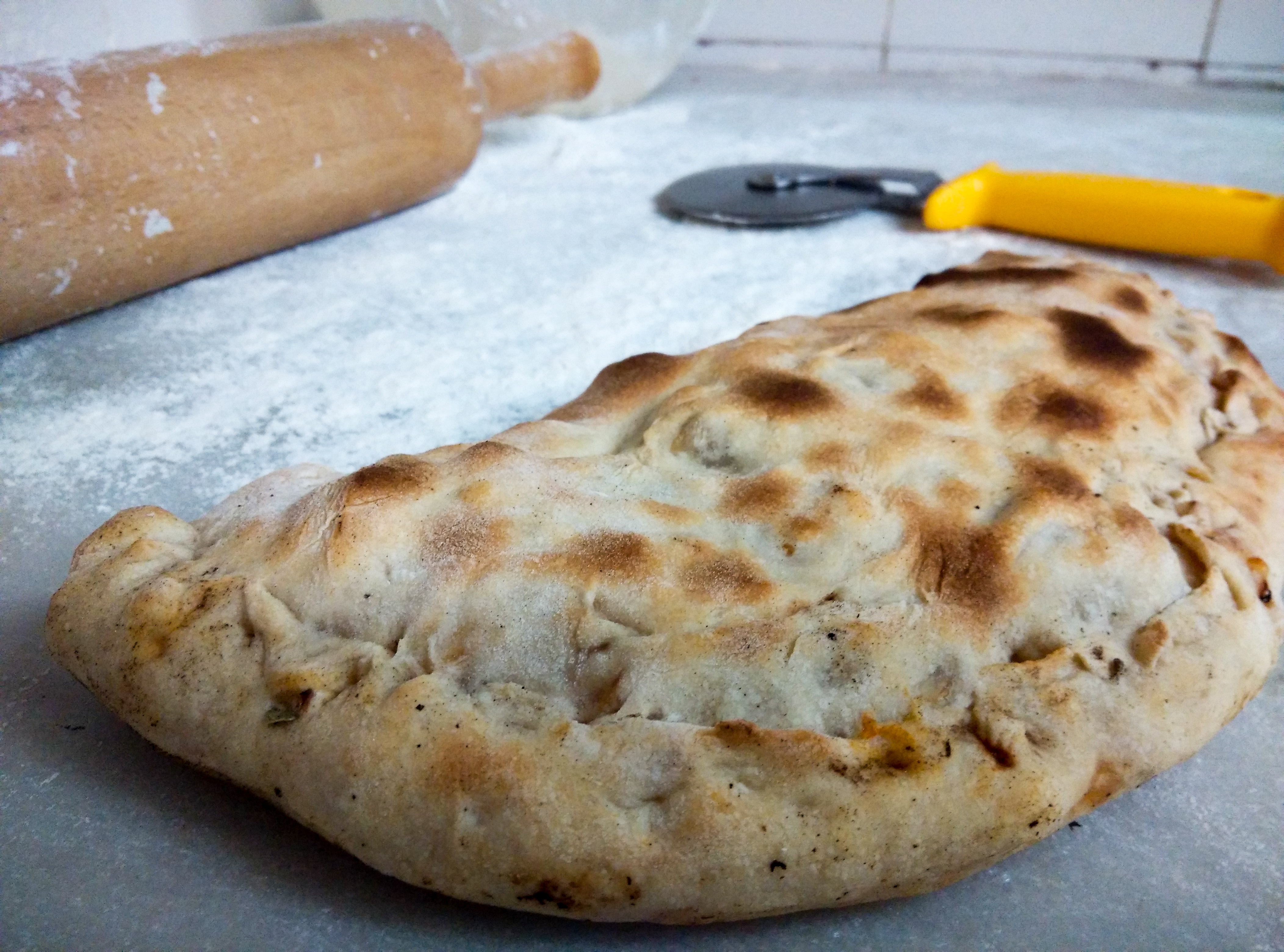 Nazzano. Calzone con verdure