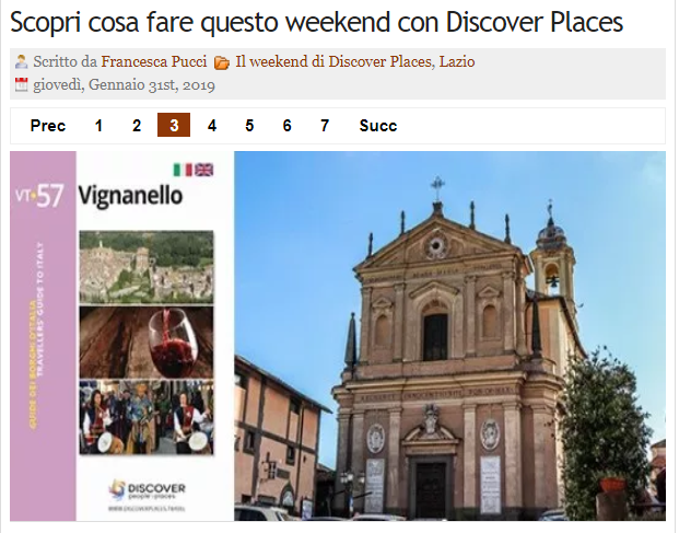 Jan 31: Discoverplaces and Roma newpress