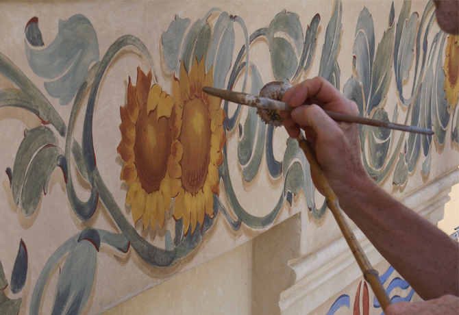 Pitture Murali e splendide ville decorate da Paolo Bellò