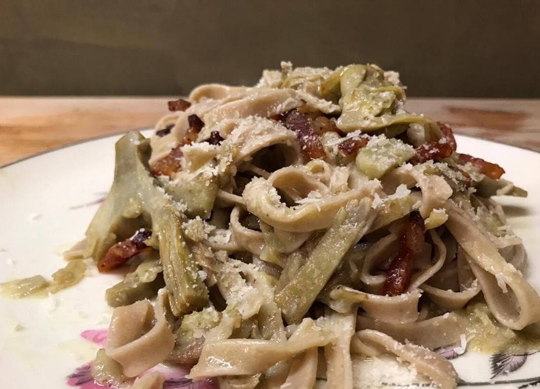 La mia terra e le fettuccine con la farina di castagne